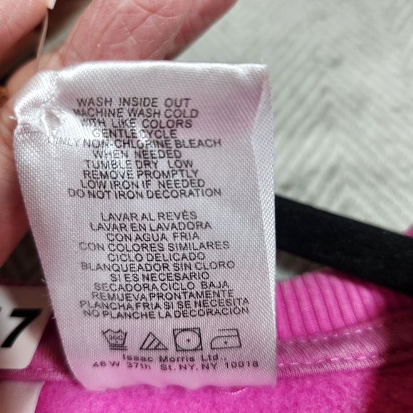 Barbie Pink Embroidered XS Sweatshirt New With Tags - Picture 11 of 11